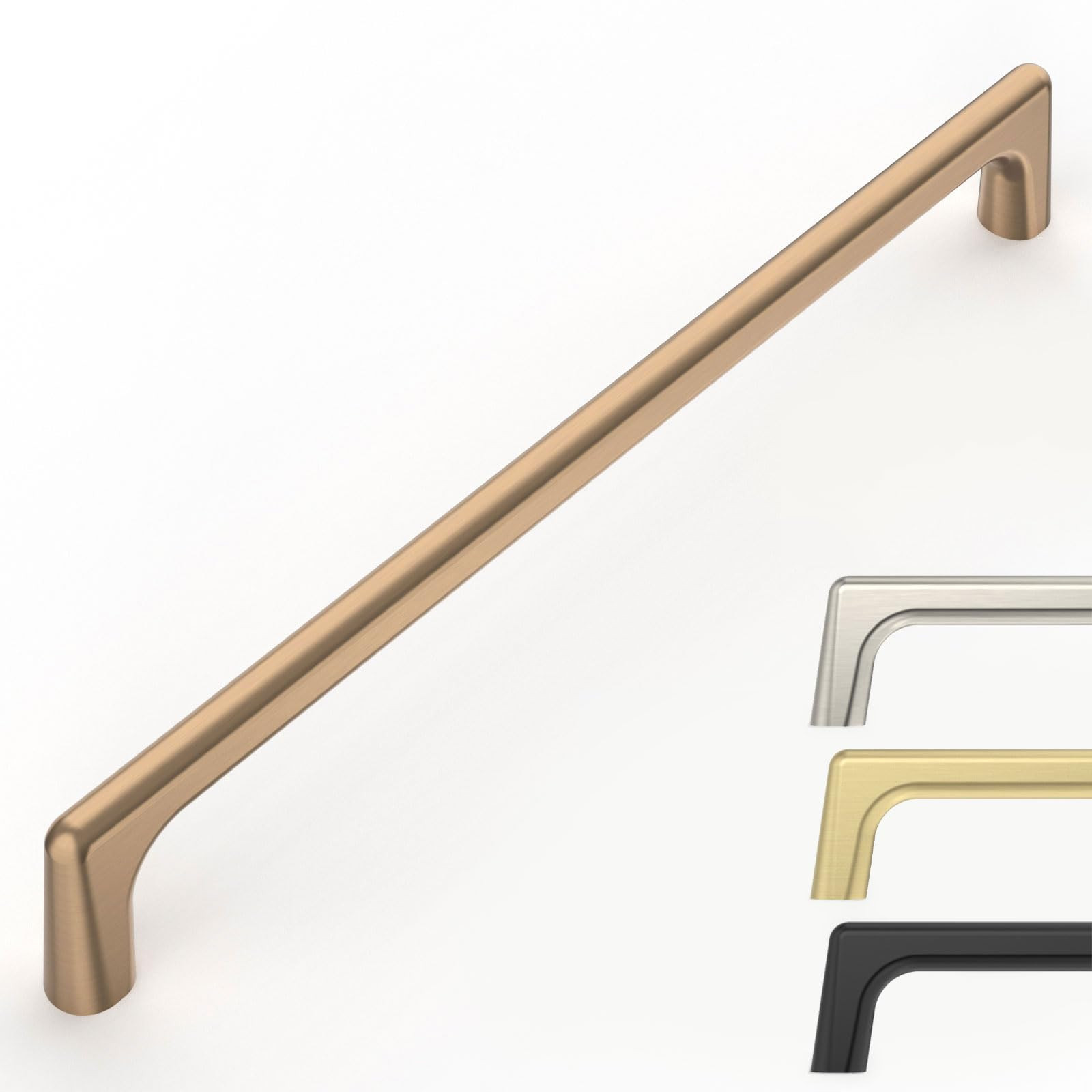 10 Pack Champagne Bronze Cabinet Pulls 8.8 Inch Kitchen Cabinet Handles Cabinet Hardware Kitchen ... | Amazon (US)