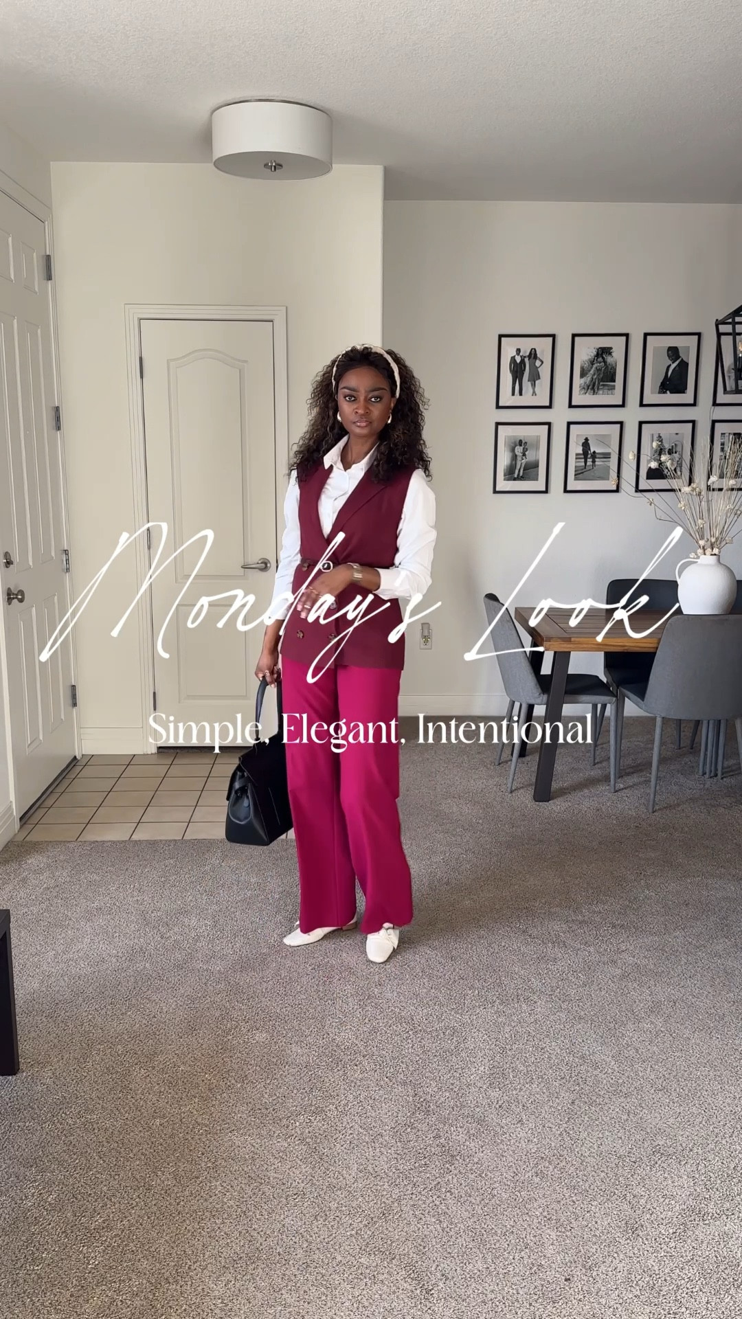 Monday mornings feel a little better when the outfit is right. 

Workwear doesn’t have to be boring. It can be elegant, confident, and a reflection of who you are. Starting the week polished, prepared, and ready for whatever comes my way.

What’s your Monday workwear vibe: classic, bold, or effortless chic?

Vest @tjmaxx 
Pants and shoes @nyandcompany 
Shirt @primark 
Bag @jemmagirlnyc (DC “NATHALIE”) 



#LTKWorkwear #LTKOver40 #LTKootd