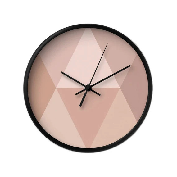 Geometric wall clock mid-century clock Mid century clock nordic wall clock nordic clock geometric cl | Etsy (US)