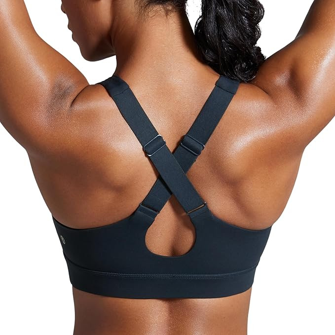 CRZ YOGA Womens Butterbreeze Criss Cross Back Sports Bra - V Neck Adjustable Straps Padded Wirele... | Amazon (US)