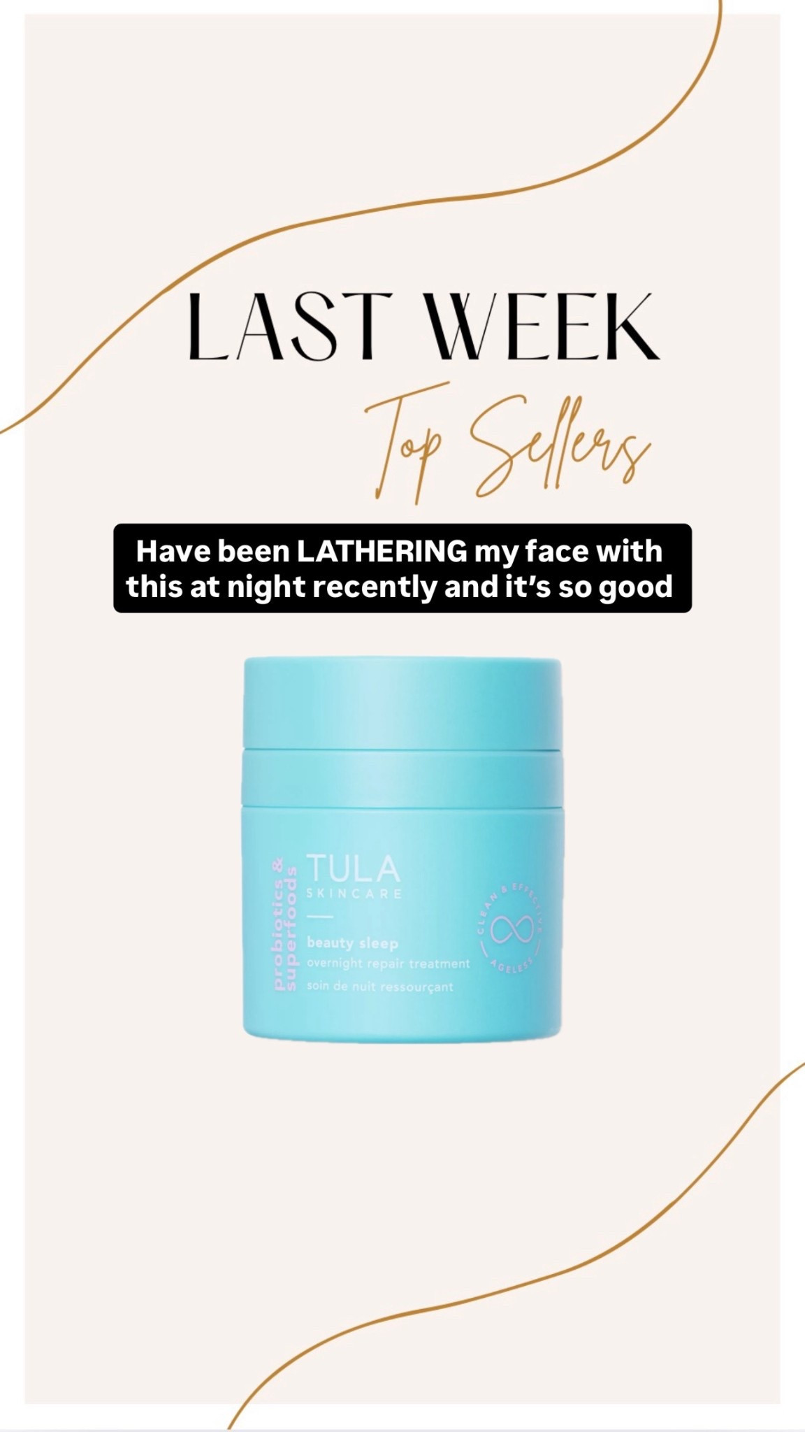 Obsessed with this Tula Sleep Overnight Repair Cream it’s SO good at night 

#LTKselfcare #LTKgrwm