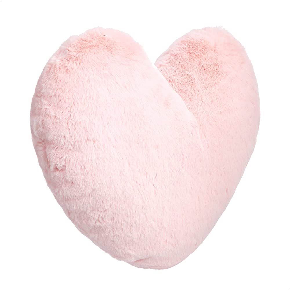 Amazon Basics Kids Decorative Pillow - Peony Pink Heart | Amazon (US)