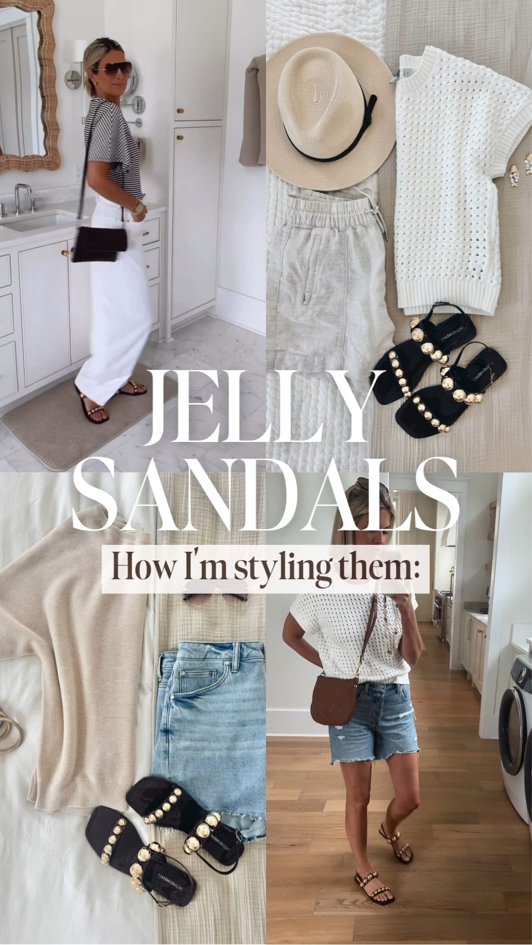 How to style these embellished jelly sandals for summer!

#LTKSeasonal #LTKmomlife #LTKOver40