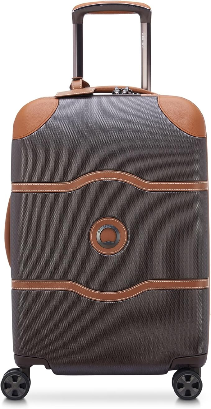 DELSEY PARIS Chatelet Air 2.0 Hardside Luggage with Spinner Wheels, Chocolate Brown, Carry on 20 ... | Amazon (US)