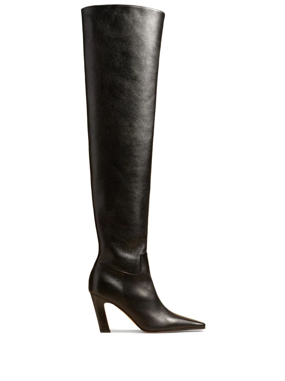 KHAITE Marfa 85mm Leather over-the-knee Boots - Farfetch | Farfetch Global