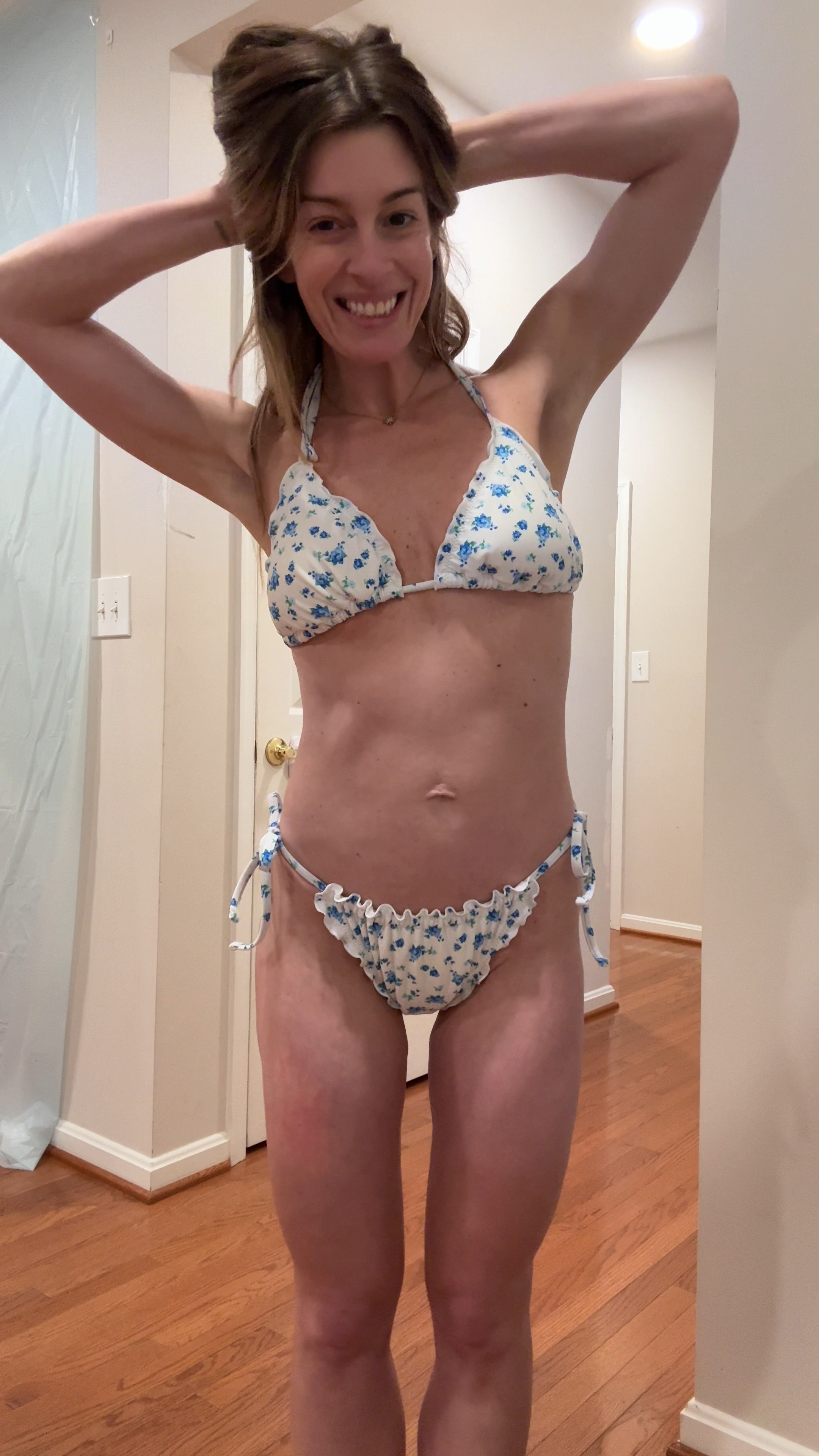 That’s totally a lie, I do all the things - I cook, clean, take care of the kids, do the laundry, run to sports, appointments, and target. Your girl loves target. 

This bathing suit is making me so happy for the #grandmillenial takeover, summer, and all things warm weather. 

This blue and white ditsy flower print is so cute paired here with blue sunnies!  

This suit is definitely cheeky - with the high leg cut bottom. Removable pads in the top. 

Linked in my LTK! 

#momlife #momsofinstagram #momswhoswim #summervibes #beachlife #poolside #momstyle #momfashion #familyfun#swimsuitseason #ruffles #momwin #swimsuittrends #mombikini #affordablefashion #affordableswim #amazonaffiliate #loveyourskin #charliestyleslocal #shopltk  