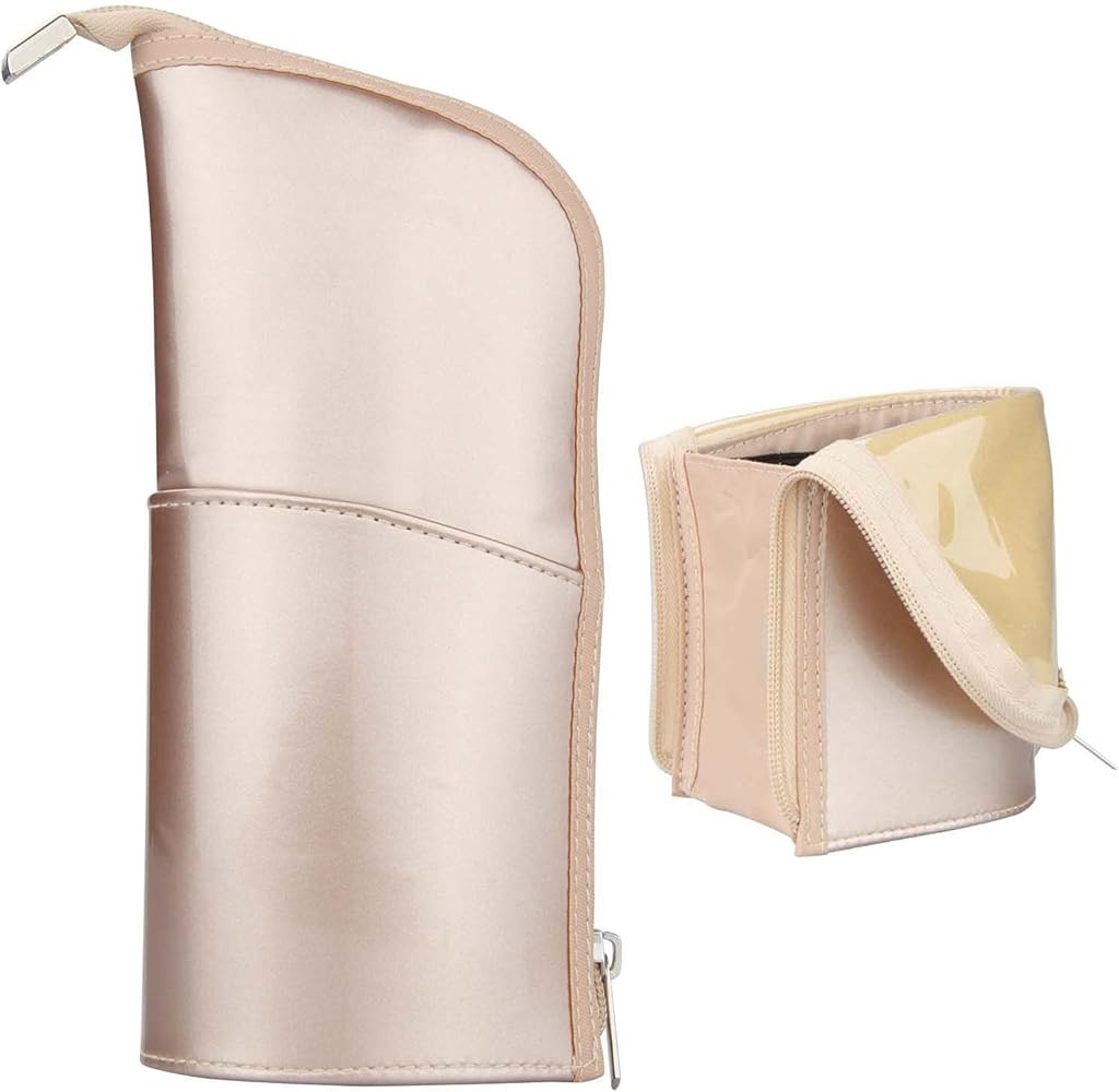 Makeup Brush Holder Organizer Bag Professional Artist Brushes Travel Bag Stand-up Makeup Cup Wate... | Amazon (US)