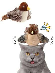 Motion Activated Sound Cat Toys, Plush Simulated Bird, Hedgehog, Water Rat For Chewing & Entertai... | SHEIN