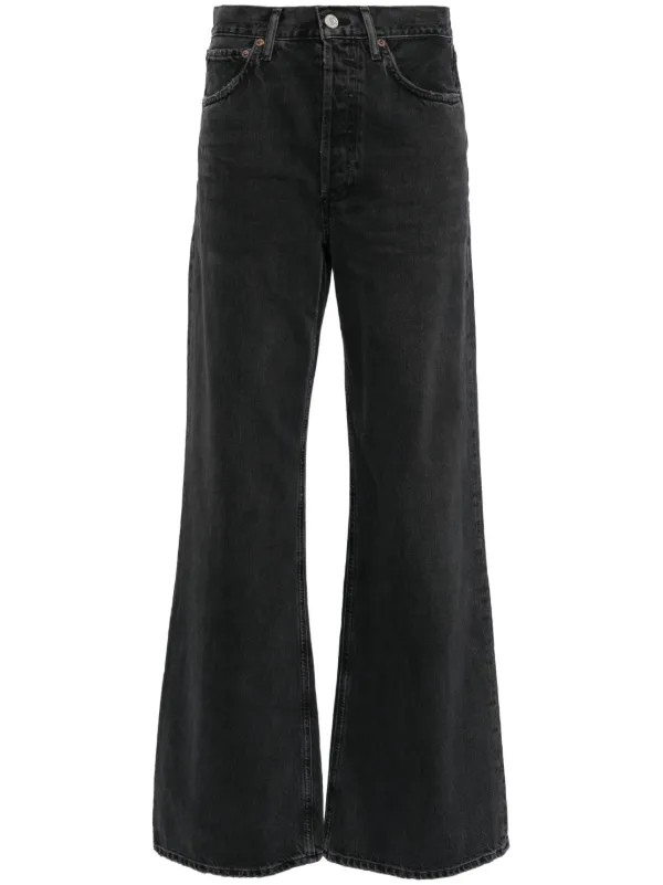 AGOLDE Dame Jeans | Black | FARFETCH | Farfetch Global