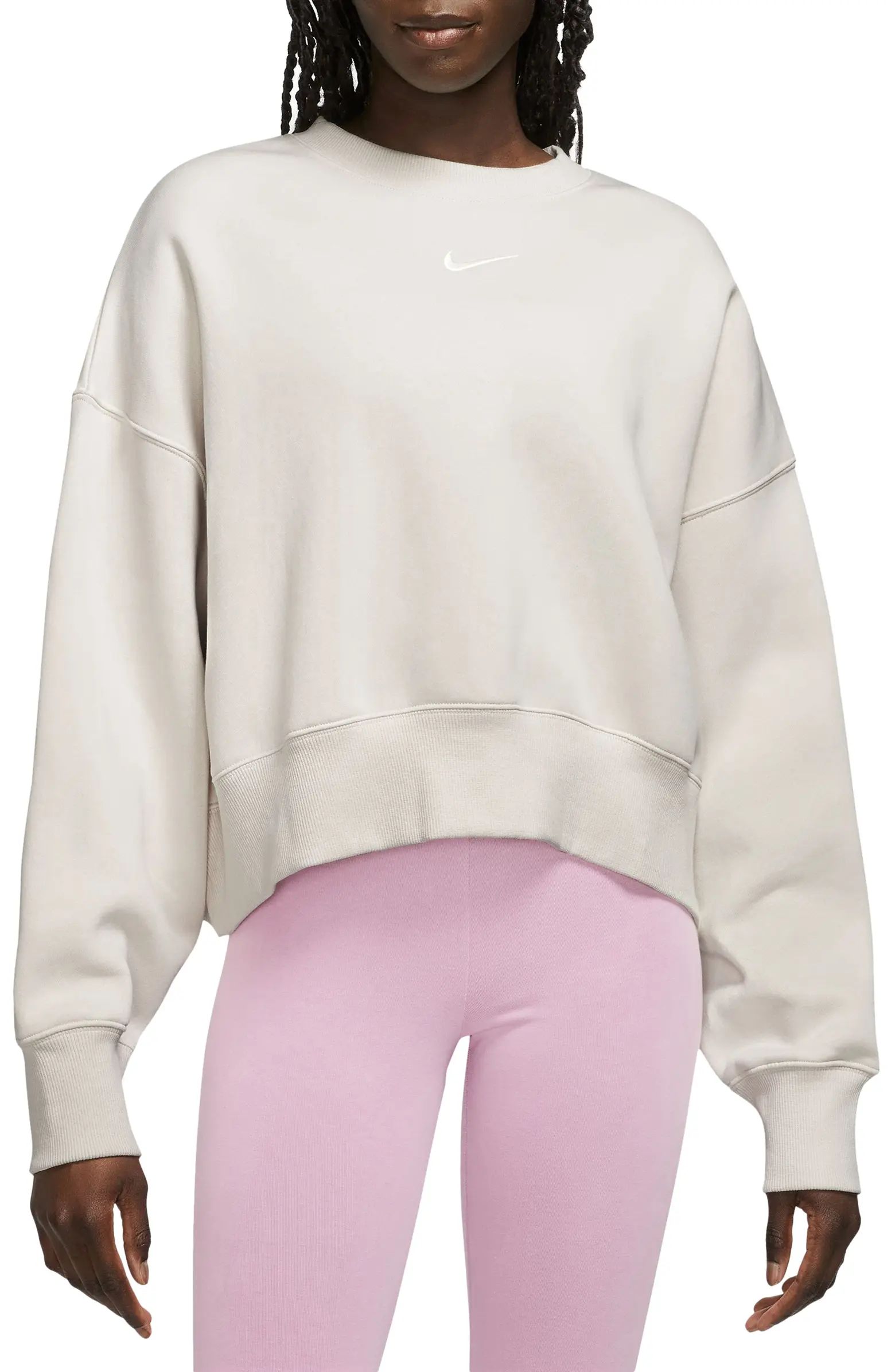 Nike Phoenix Fleece Crewneck Sweatshirt | Nordstrom | Nordstrom