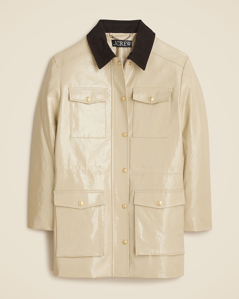 Collection Barn Jacket™ in laminated linen | J. Crew US