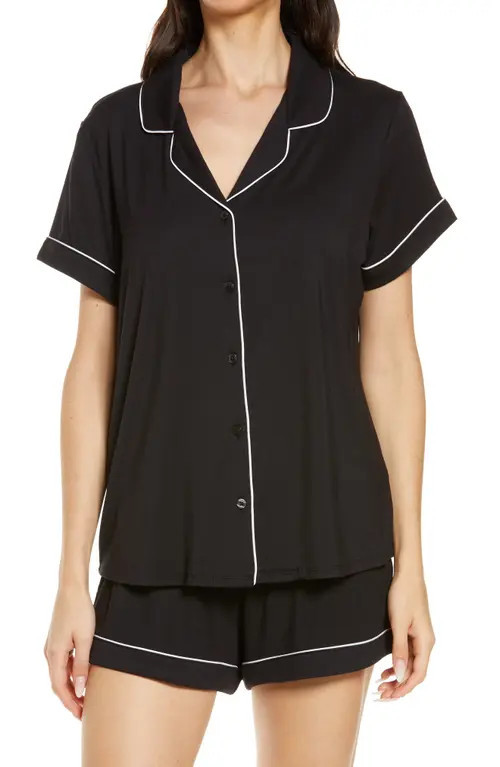 Nordstrom Moonlight Eco Short Pajamas in Black at Nordstrom, Size X-Large | Nordstrom