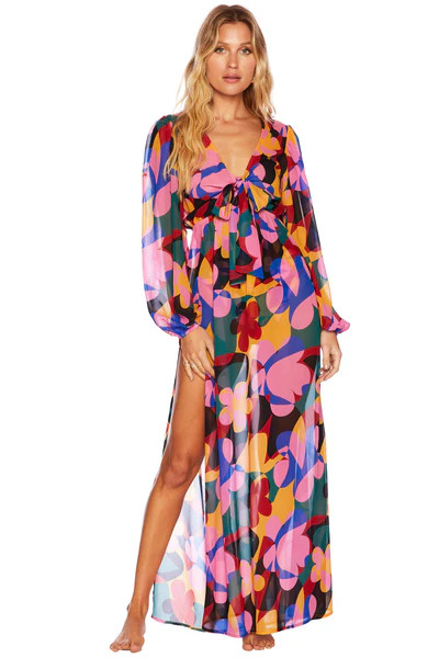 Shiloh Dress Preppy Geo Floral | Beach Riot