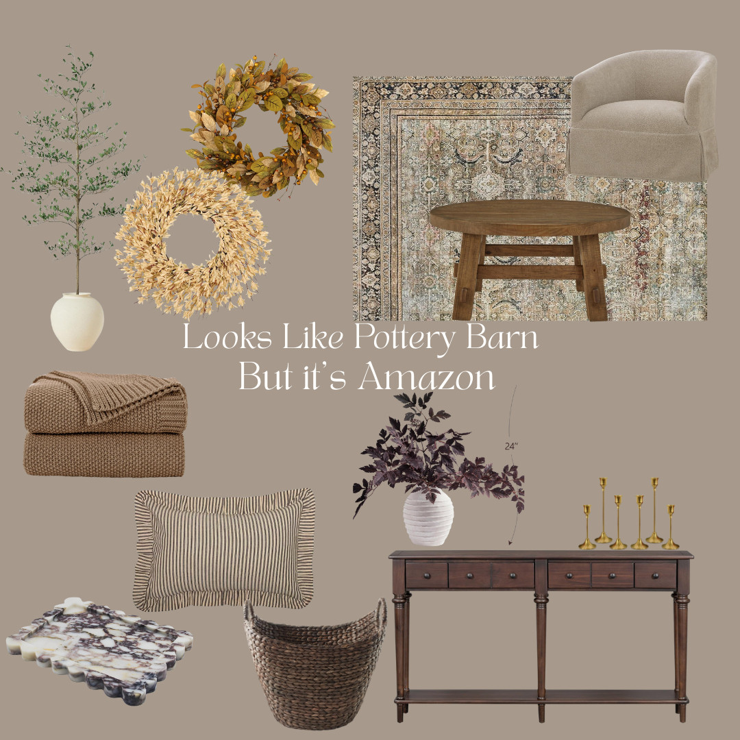 Fall decor we love right now, from cozy throws to fall florals  and warmer colored rugs. I'm loving these Pottery Barn look for less items from Amazon and Walmart, Pottery Barn fall decor,  

 #LTKSeasonal #LTKHome #LTKSaleAlert