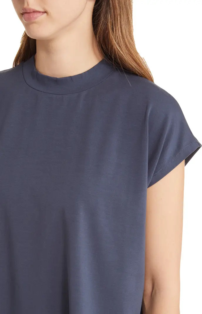 Mock Neck Boxy Top | Nordstrom