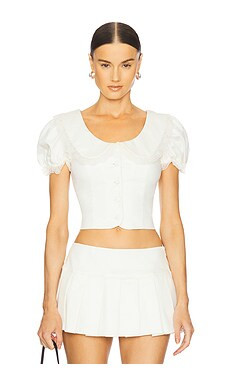 LOBA Priscilla Top in Ivory from Revolve.com | Revolve Clothing (Global)