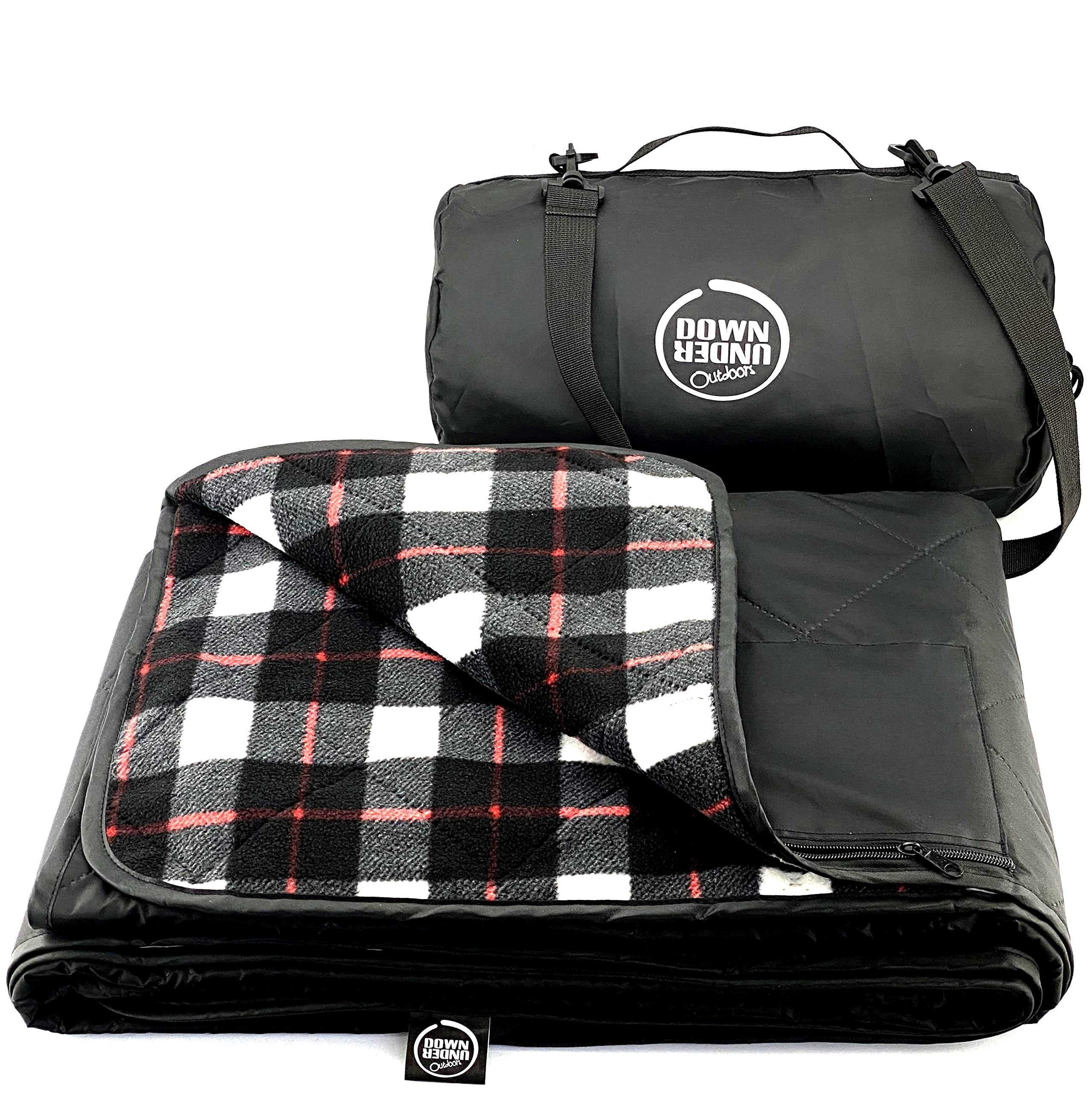 DOWN UNDER OUTDOORS Large Waterproof Windproof Extra Thick 350 GSM Quilted Fleece, or Sherpa Stad... | Amazon (US)