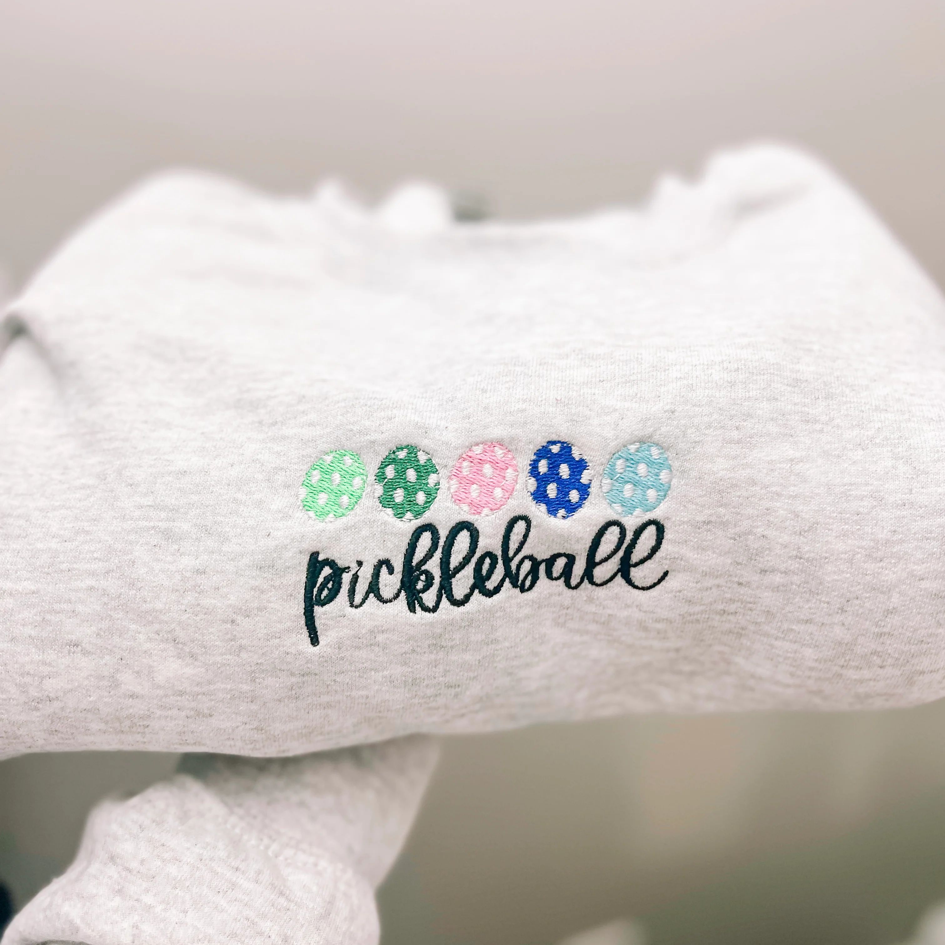 Pickleball embroidered crewneck | Sweetest Dreams Style