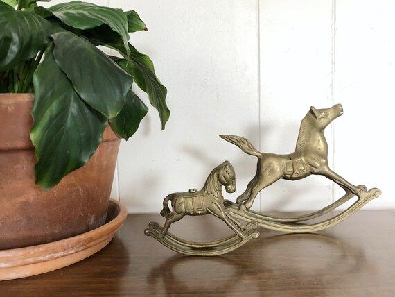 Vintage Brass Rocking Horses | Etsy (US)