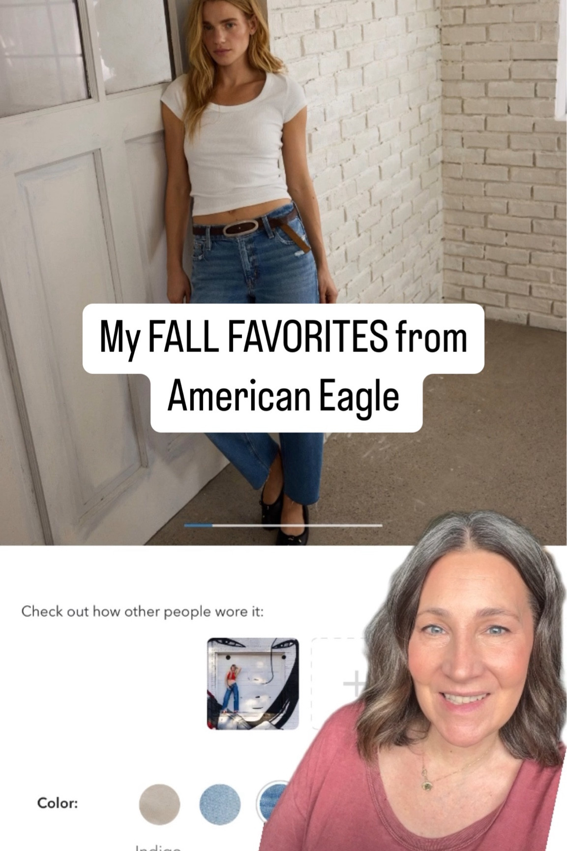 My Fall Favorites from AMERICAN EAGLE 
I’m 5’2 155 pounds 
Barrel jeans 8 short
Low rise Jeans 10 short 
Stove Pipe jeans 10 shortt
Cardigan Medium 

#LTKMidsize #LTKOver40 #LTKSeasonal