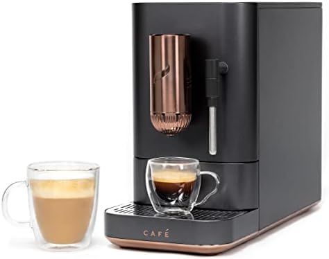 Café Affetto Automatic Espresso Machine + Milk Frother | Built-In & Adjustable Espresso Bean Gri... | Amazon (US)