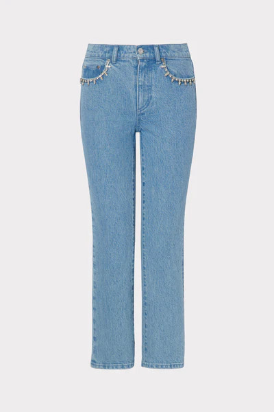 Hali Crystal Embellished Jeans | MILLY