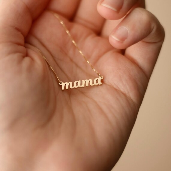 Mama Letter Necklace Mother Necklace Mother's Day Gifts | Etsy | Etsy (US)