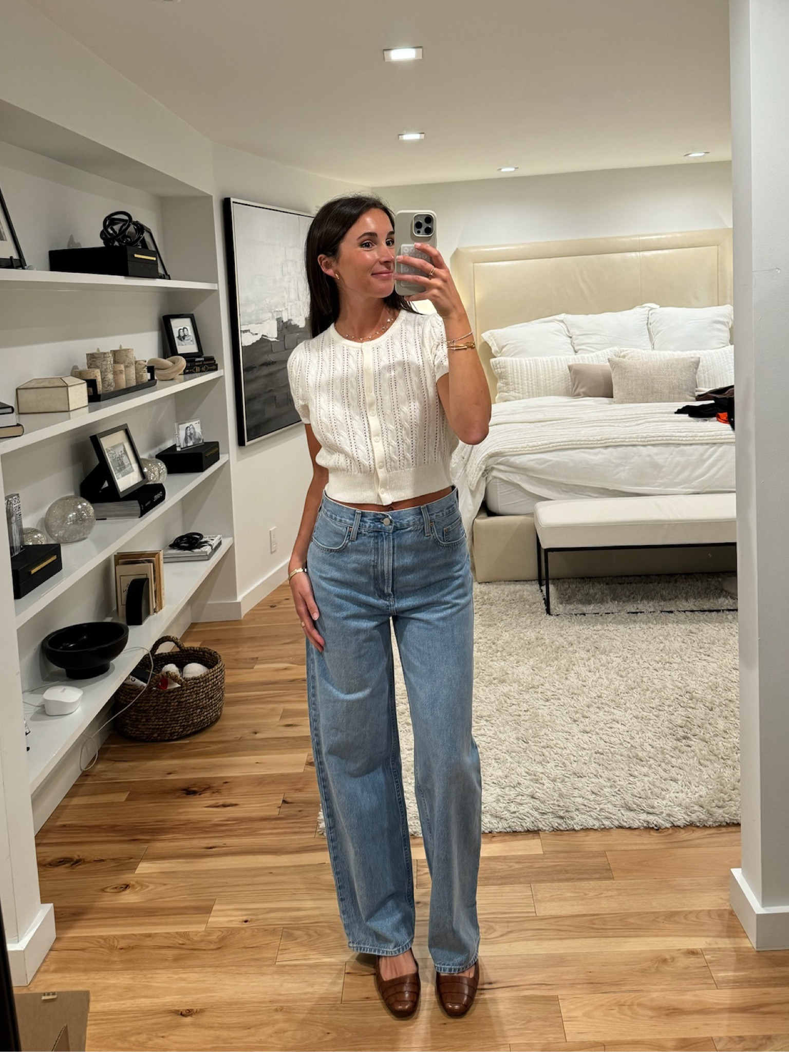 Perfect Summer Friday outfit if your office allows jeans! 🫡 @aritzia #aritziapartner