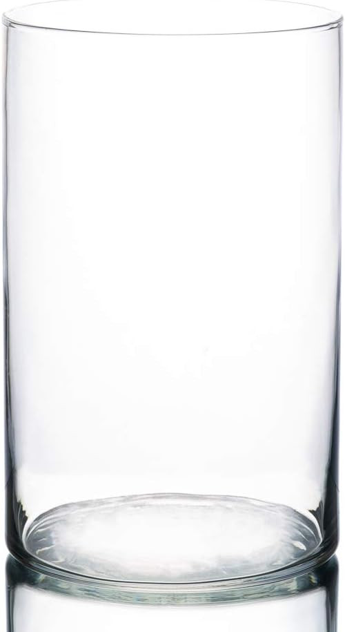 Richland Wide Cylinder Vases 6" x 10" Set of 2 | Amazon (US)