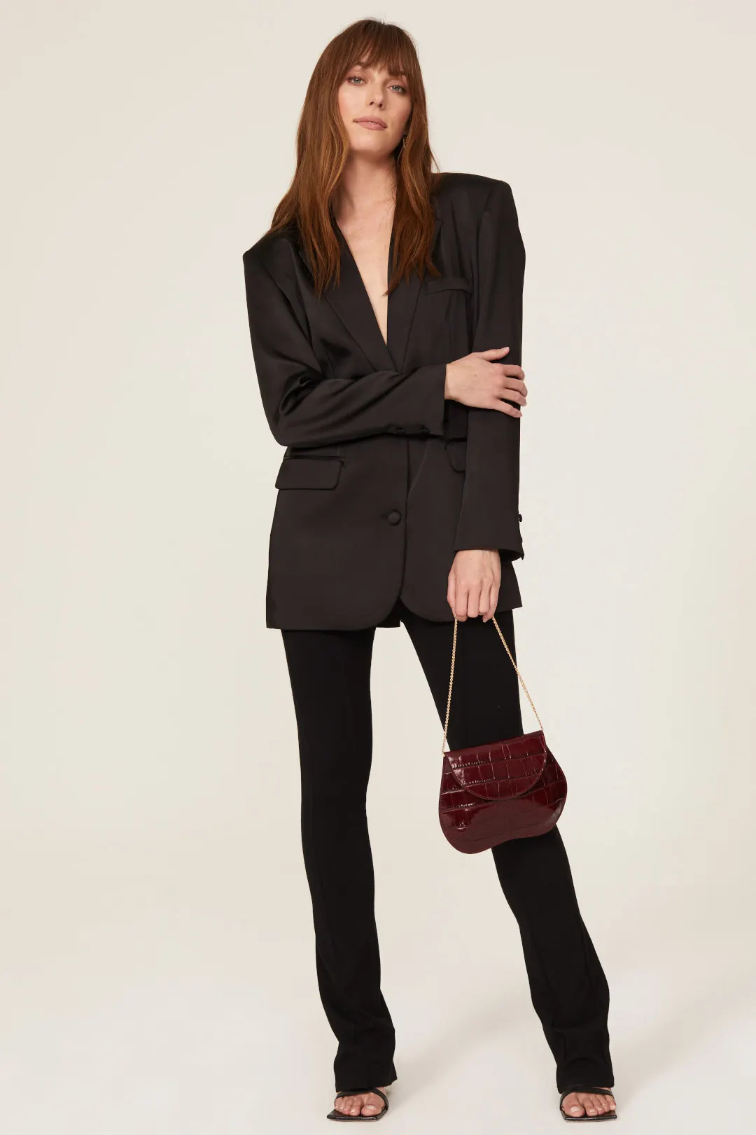 Croc Embossed Pebble  Bag | Rent the Runway