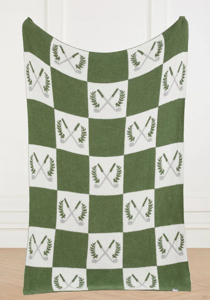 Golf Checkered Buttery Blanket- Pre Order May 31st | The Styled Collection