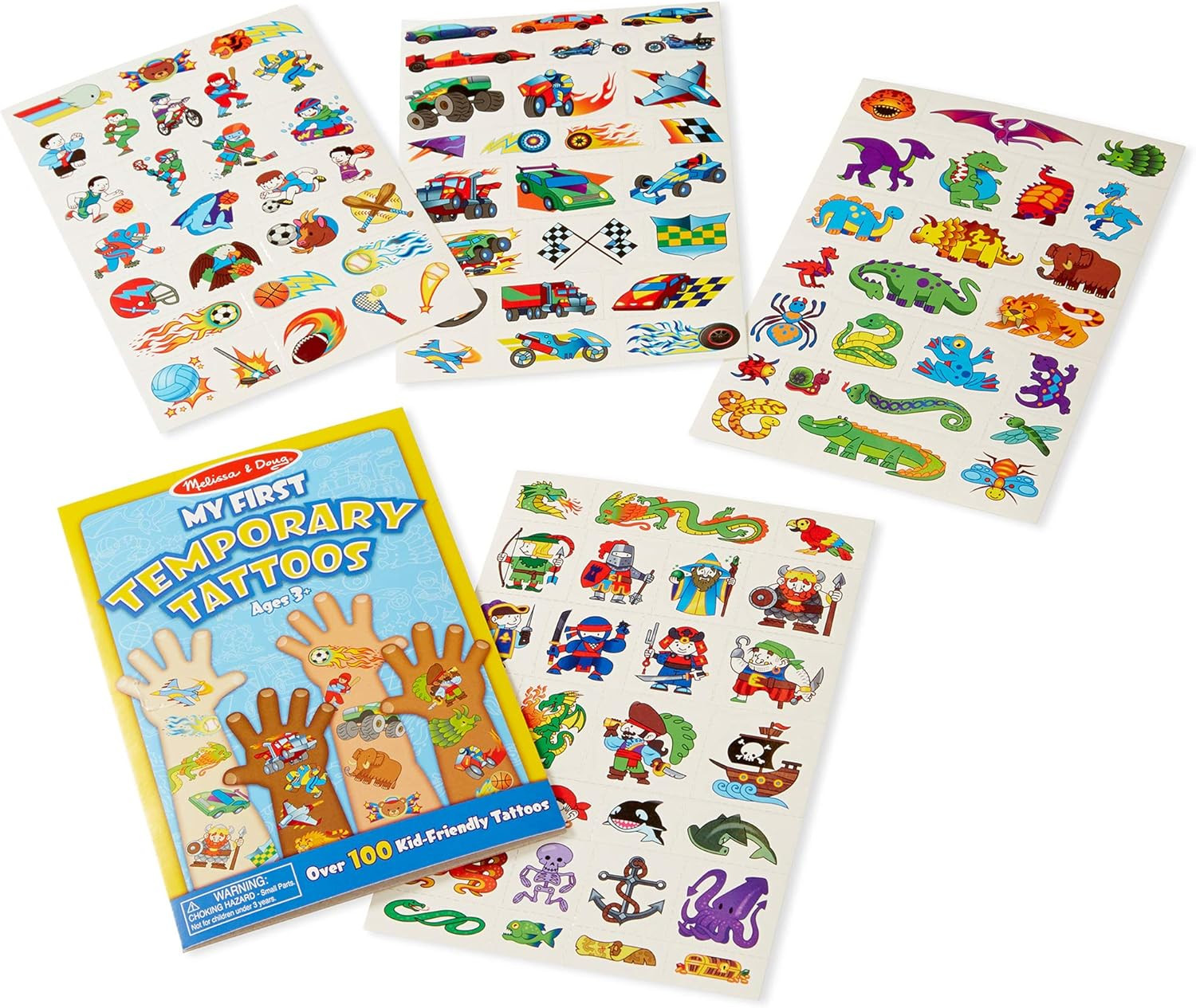 Melissa & Doug My First Temporary Tattoos - Blue | Amazon (US)