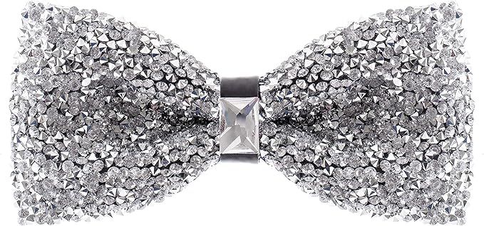 Rhinestone Bow Ties for Men - Pre Tied Sequin Bowties with Adjustable Length - Huge Variety Color... | Amazon (US)