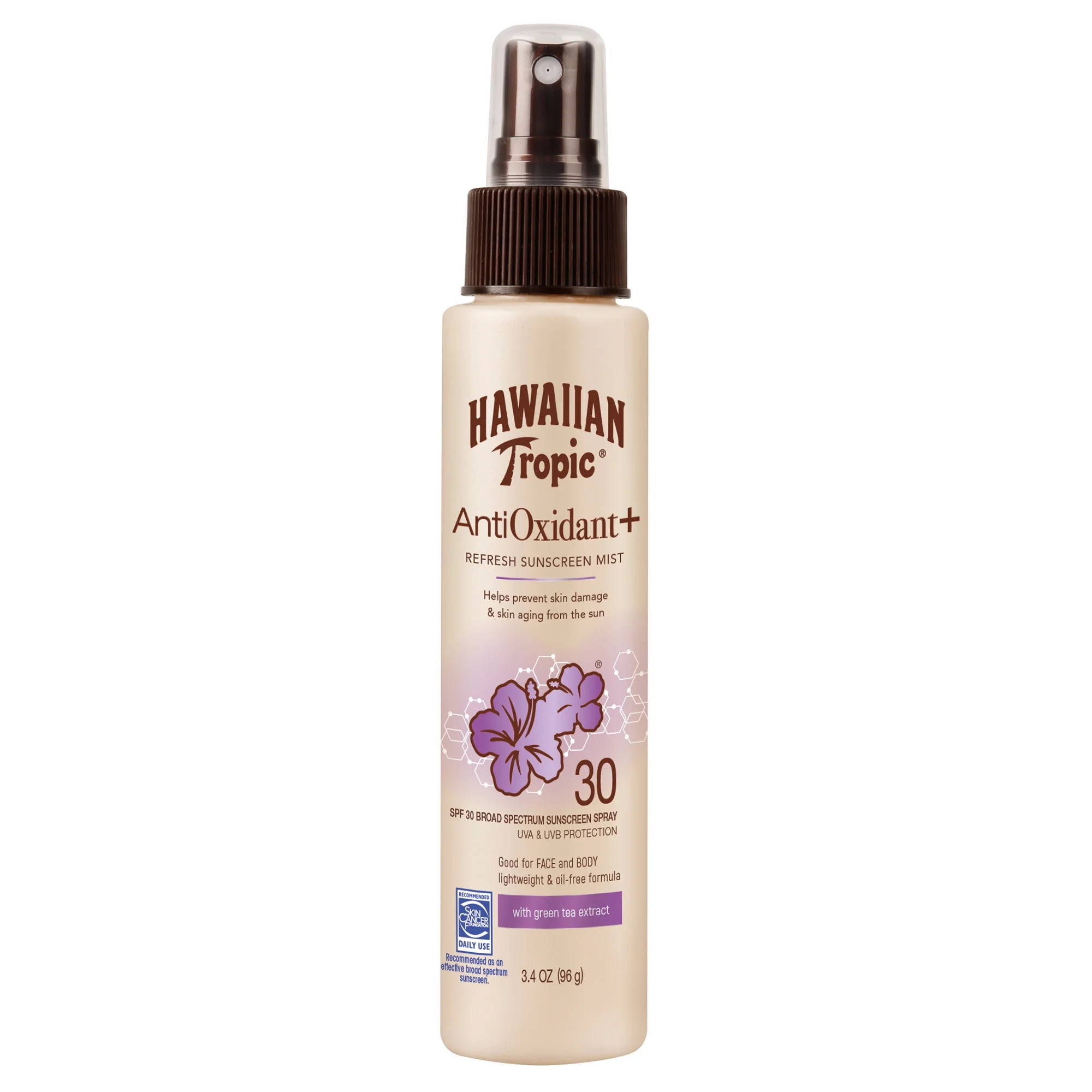 Hawaiian Tropic Skin Defense Sunscreen Mist SPF 30, 3.4oz Travel Size - Walmart.com | Walmart (US)
