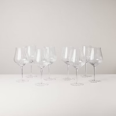 Set of 8 20oz Wine Glasses Clear - Hearth & Hand™ with Magnolia | Target