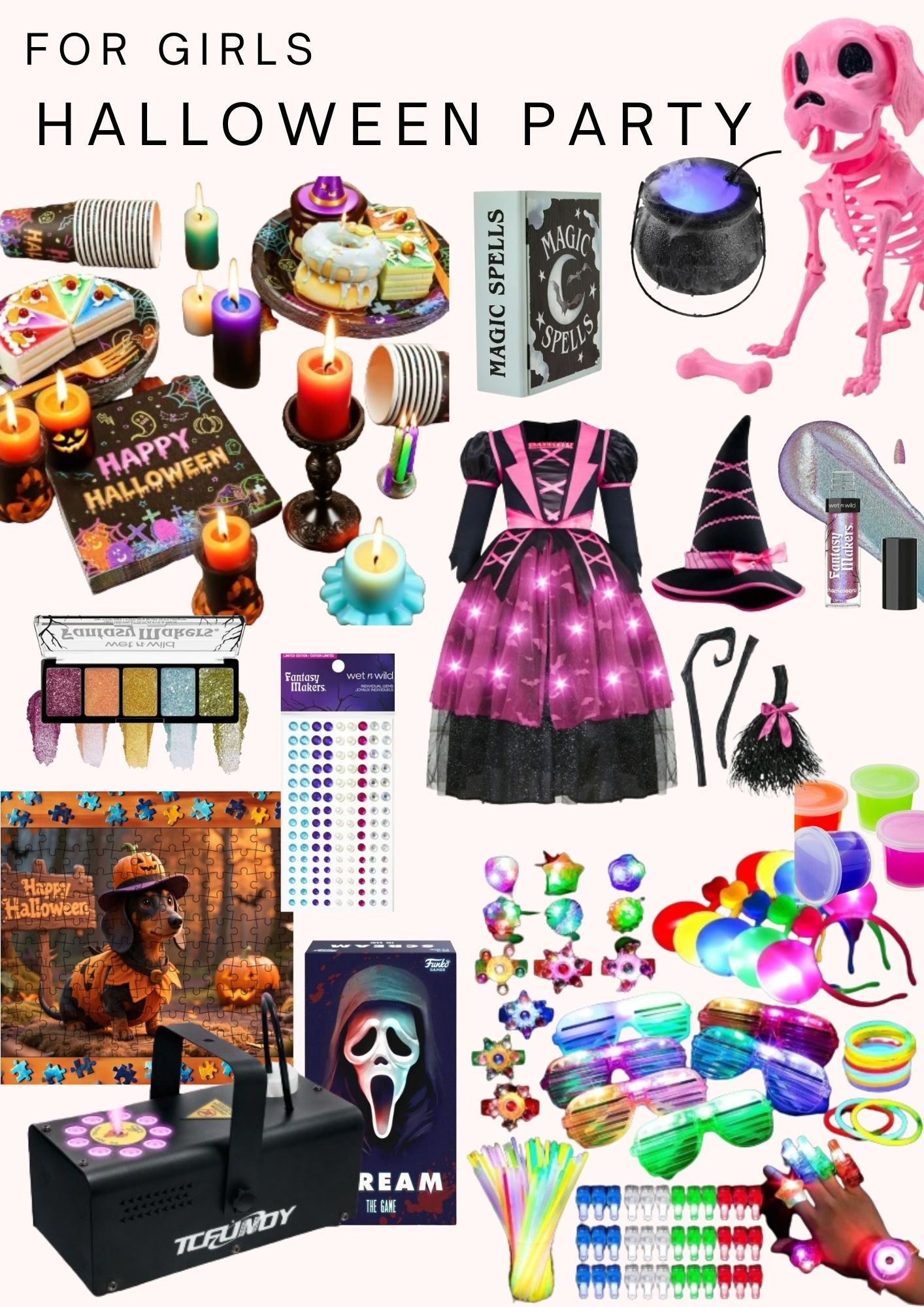 What does it take to throw a perfect Halloween party for girls?! Cute & spooky party supplies, costumes, games and makeup. 💜🎃👭

#LTKhome #LTKkids #LTKfamily