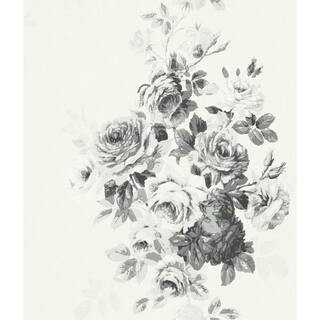 Magnolia Home by Joanna Gaines 34.17 sq. ft. Magnolia Home Tea Rose Premium Peel and Stick Wallpa... | The Home Depot