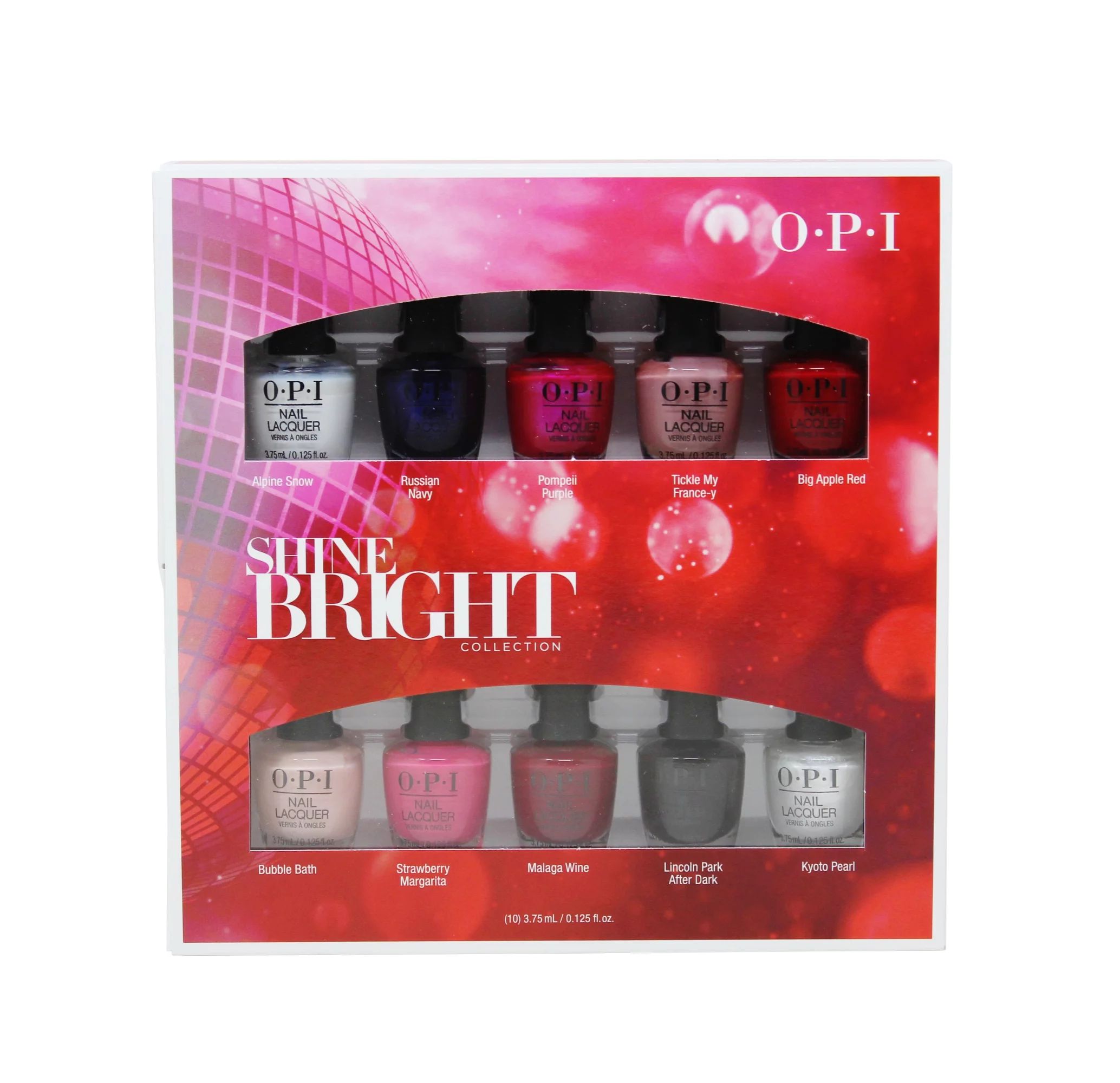 OPI Nail Lacquer - Shine Bright Collection - 10pc Mini Set - 0.125 FL Oz | Walmart (US)