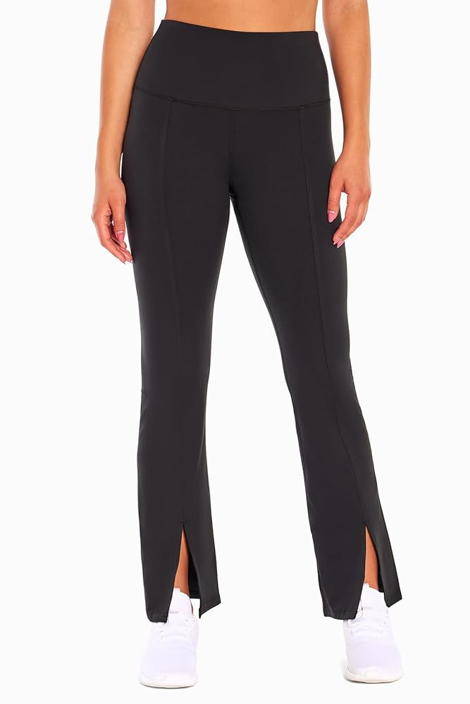 Zobha Women's Daily Ultra High Rise Slit Front Flare Pant | Amazon (US)