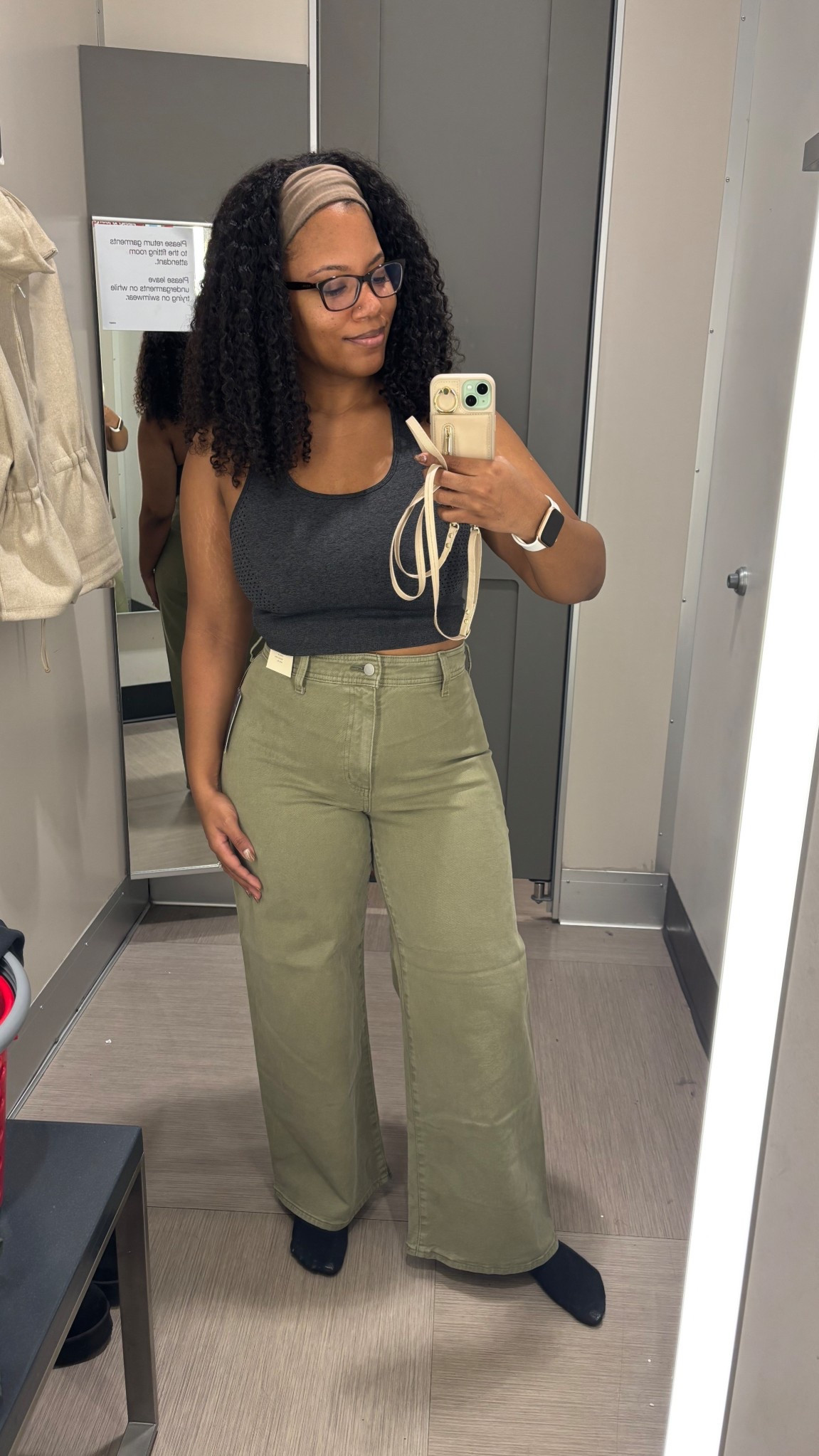 Found these green wide leg pants at Target and I had to get them! So comfy and flattering 😊

#LTKootd #LTKgrwm #LTKCyberWeek