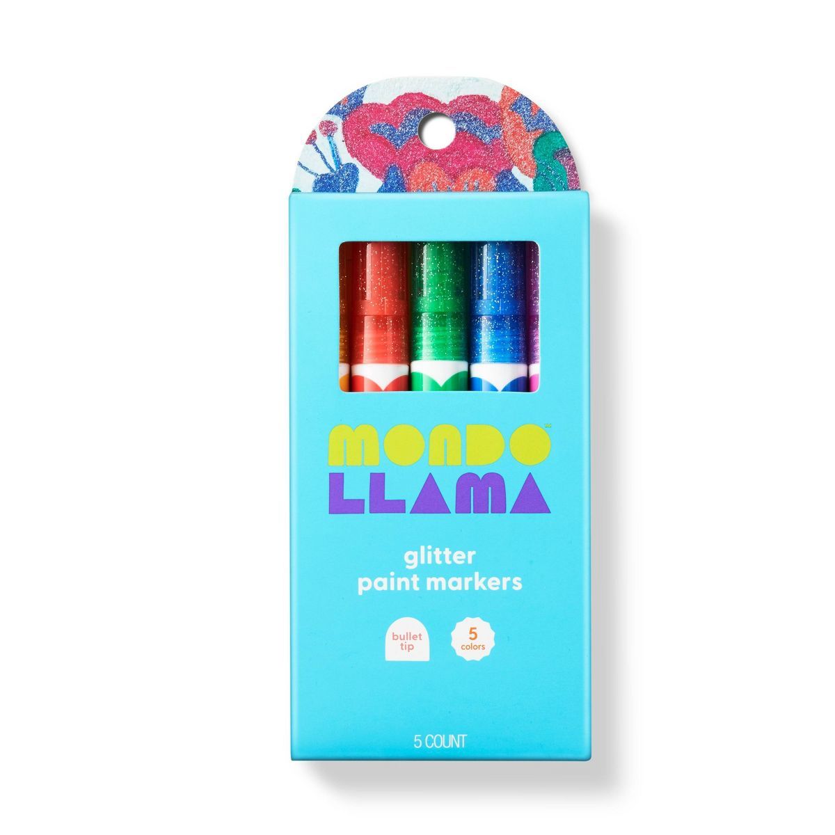 5ct Paint Markers Bullet Tip Glitter - Mondo Llama™ | Target