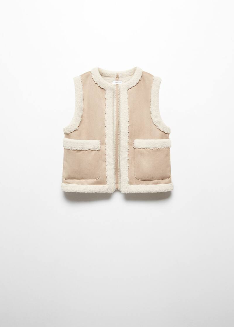 Shearling-effect vest -  Teenage girl | Mango Teen USA | MANGO (US)