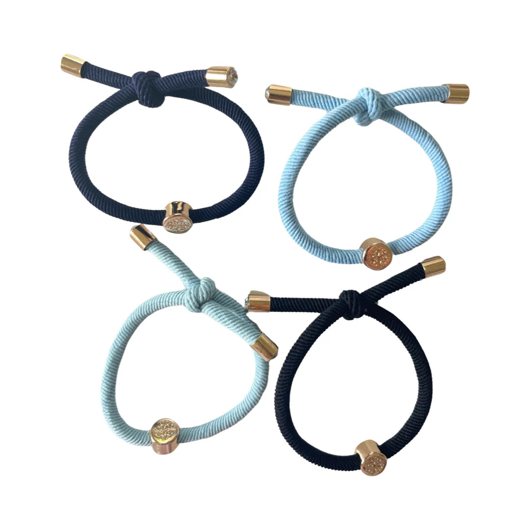 Smith & Co. Hair Tie Set - Gameday Blue | Smith and Co. Jewel Design