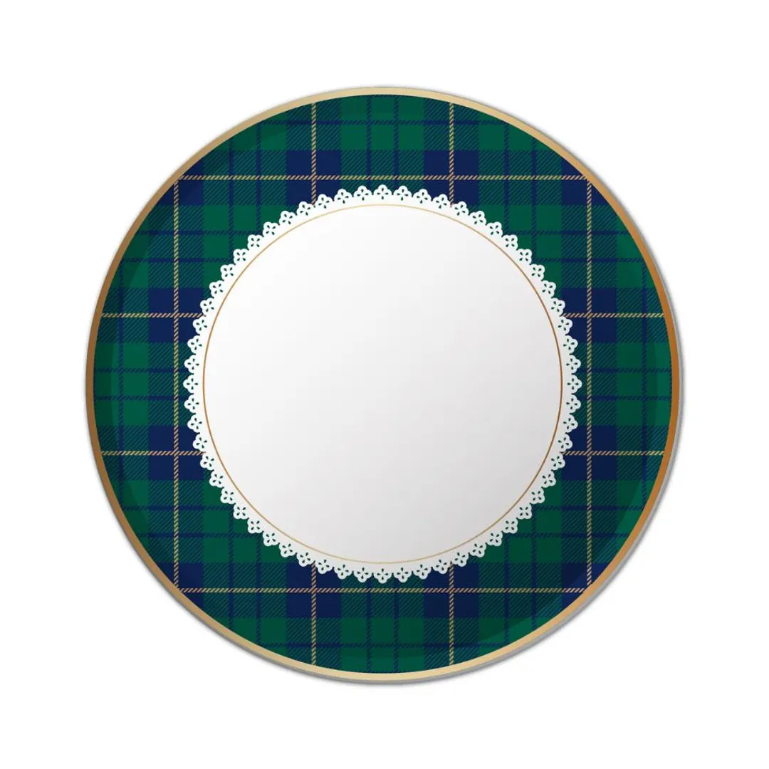 Classic Christmas Plaid Plates - Tartan Paper Party Plates - Etsy | Etsy (US)