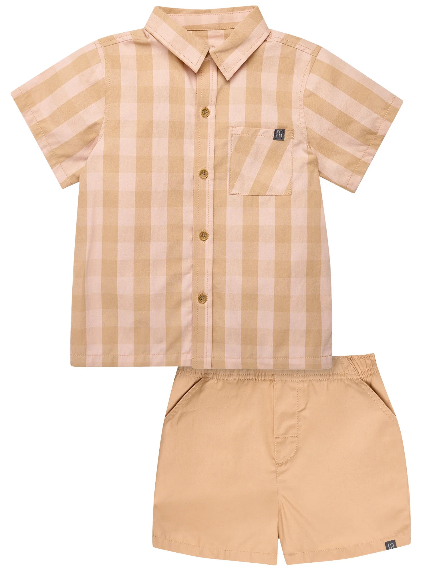 Modern Moments by Gerber Toddler Boy Resort Shirt and Short Outfit Set, 2-Piece, 12 Months - 5T | Walmart (US)