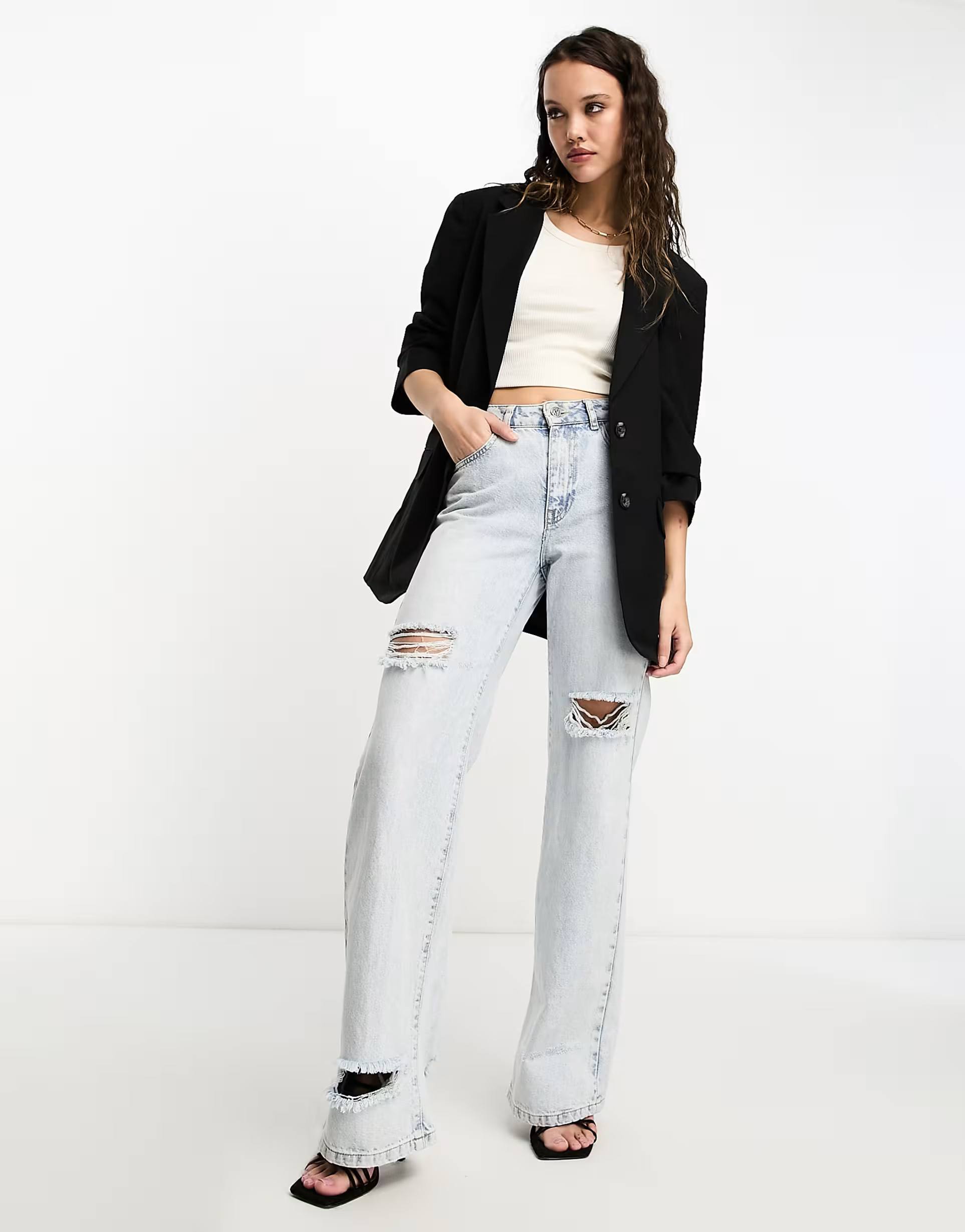 ASOS DESIGN Mix & Match slim boy suit blazer in black | ASOS (Global)