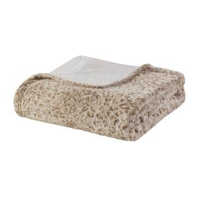 60" x 70" Marselle Oversized Faux Fur Throw Leopard | Target