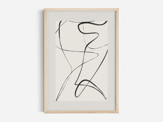 Neutral Abstract Art Print, Shape Abstract Art, Printable Art, Gallery Wall Art, Minimal Prints, ... | Etsy ROW