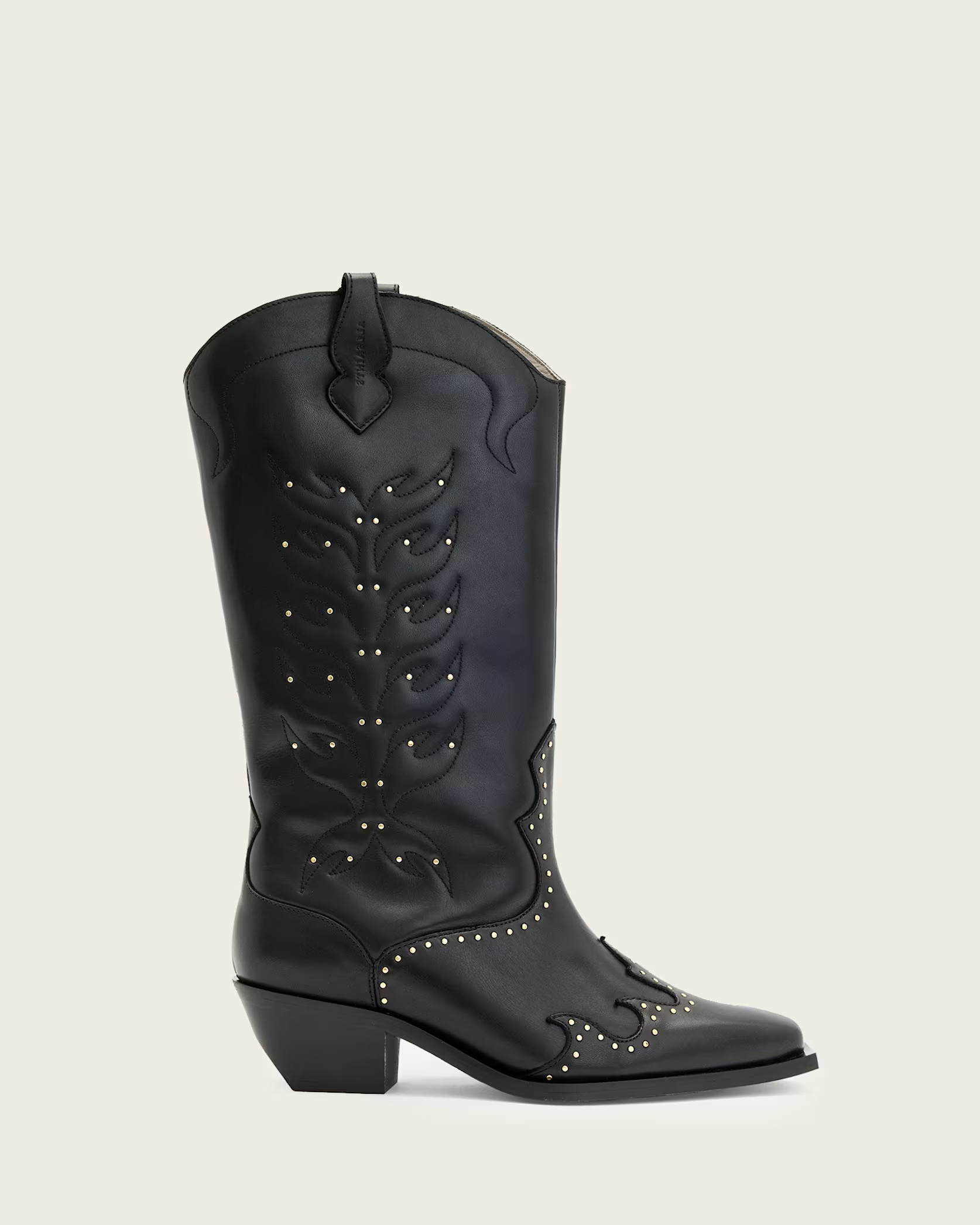 Dolly Studded Leather Boots | AllSaints UK