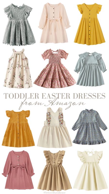 TODDLER EASTER DRESSES from Amazon by The Lettered Farmhouse 

little girls dresses for easter // spring dresses for toddlers // linen Easter dresses // gauze dress // LTKbaby // LTKkids // LTKgirls // LTKseasonal 

#LTKunder50 

Follow my shop @LetteredFarmhouse on the @shop.LTK app to shop this post and get my exclusive app-only content!

#liketkit #LTKSeasonal #LTKkids
@shop.ltk
https://liketk.it/44wcr

#LTKfamily #LTKSpringSale #LTKbaby